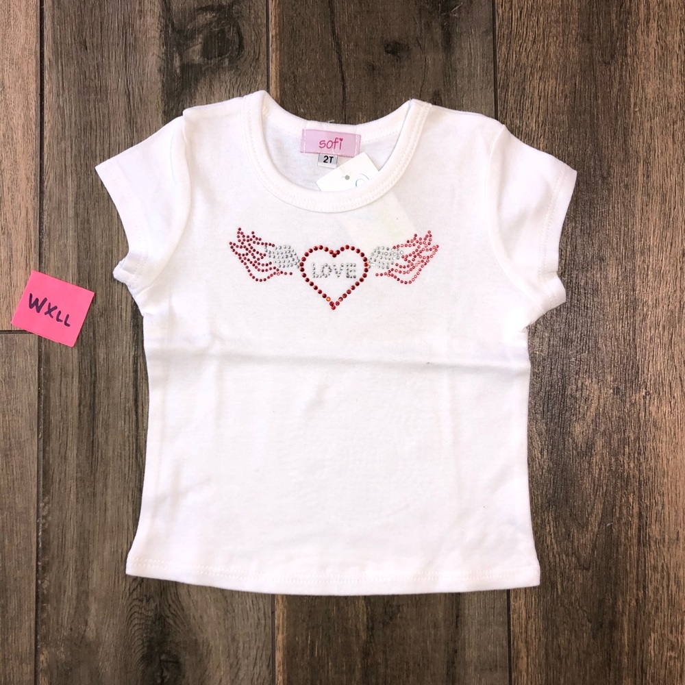 Sofi Girls Short Sleeve Tee NWT Rhinestones